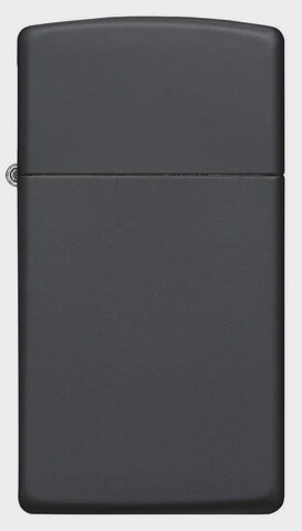 Slim Black Matte Zippo Lighter