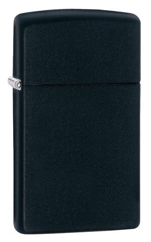 Slim Black Matte Zippo Lighter