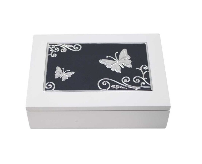 White Butterfly Jewel Box