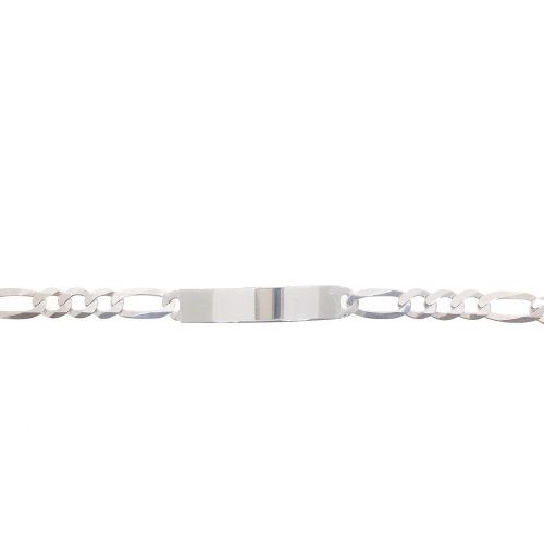 Rhodium Plated Sterling Silver ID Bracelet 180