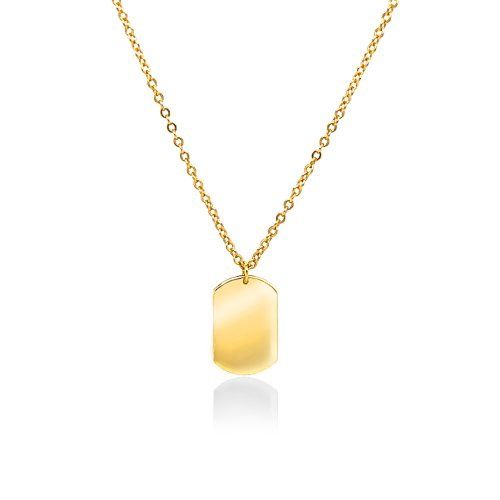 Sterling Silver Gold Plated Dog Tag