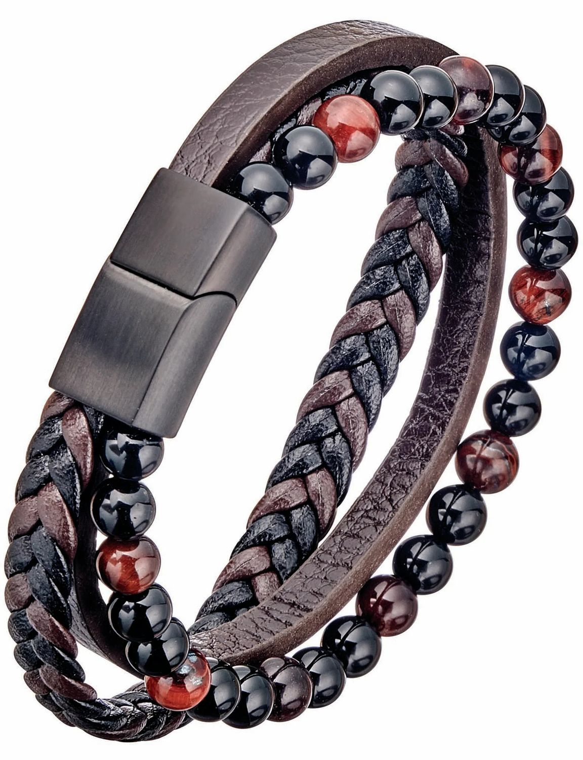 ALPINE Leather &amp; Bead Bracelet