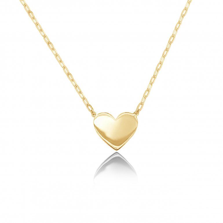 Heart Necklace SS Gold