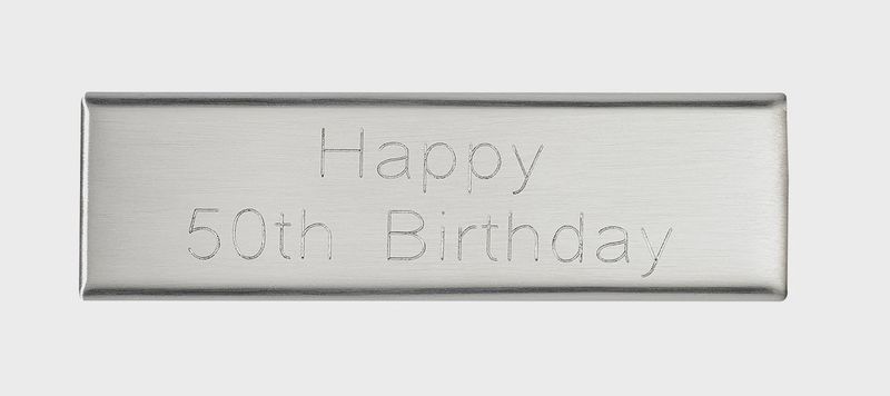 Glass Gift Clock With Engraving Plate