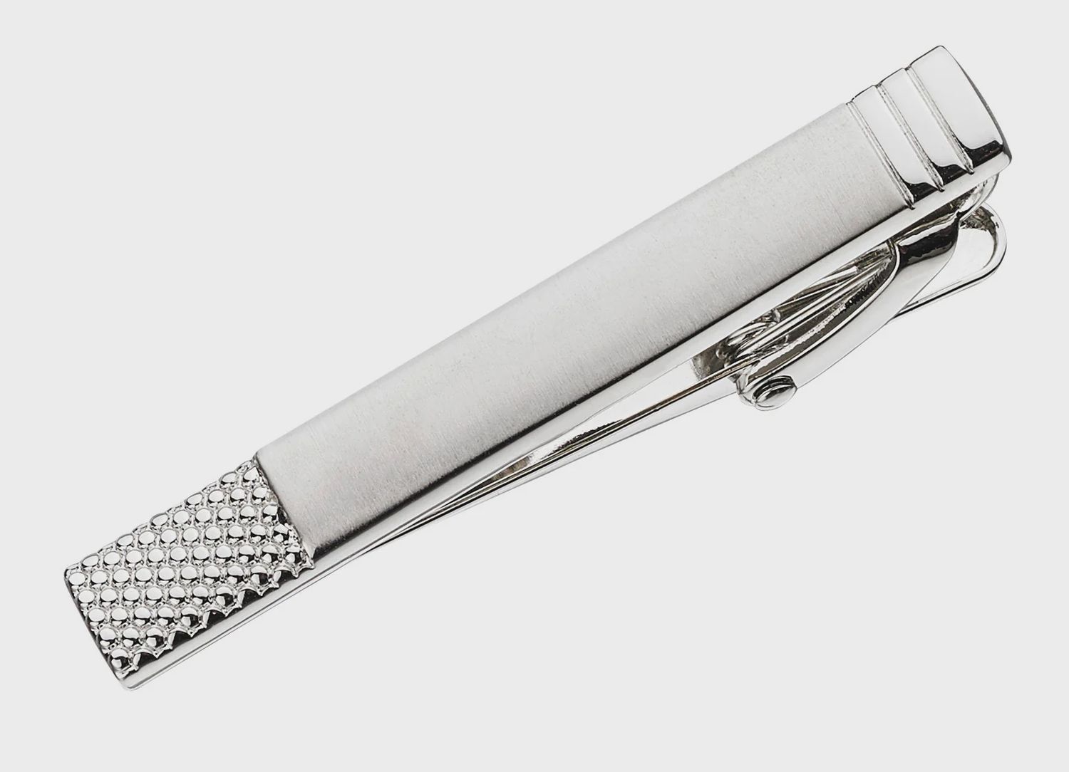 Tie Bar Brushed &amp; Embossed Design
