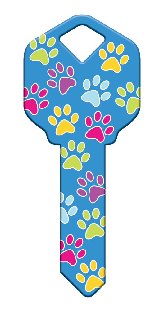 Paw Prints Key