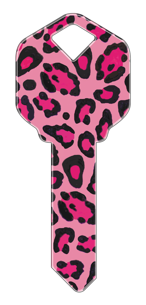 Pink Leopard Print Key