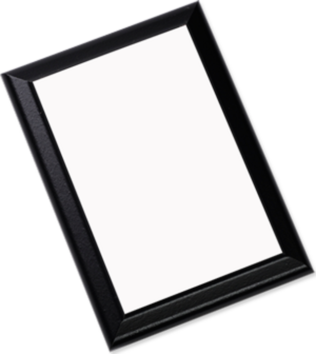 Customizable Plaque - Black Ogee Edge 5 x 7&quot;
