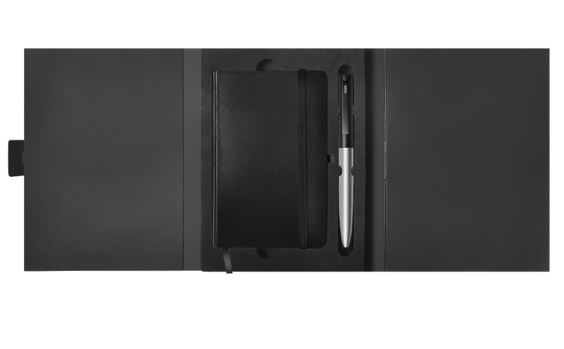 Culmer Scribe Notebook and Ballpoint Pen Set - Black