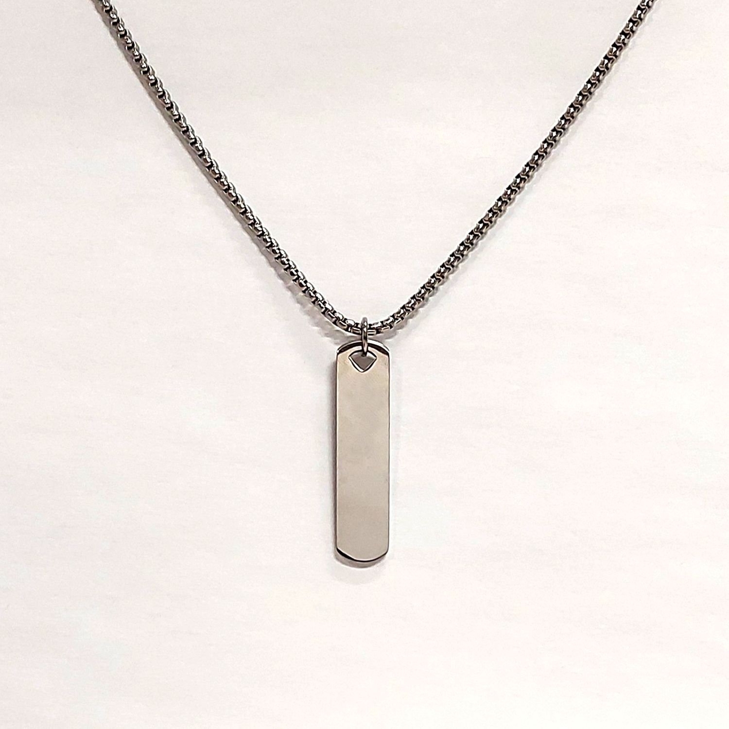 Stainless Steel Tag Necklace