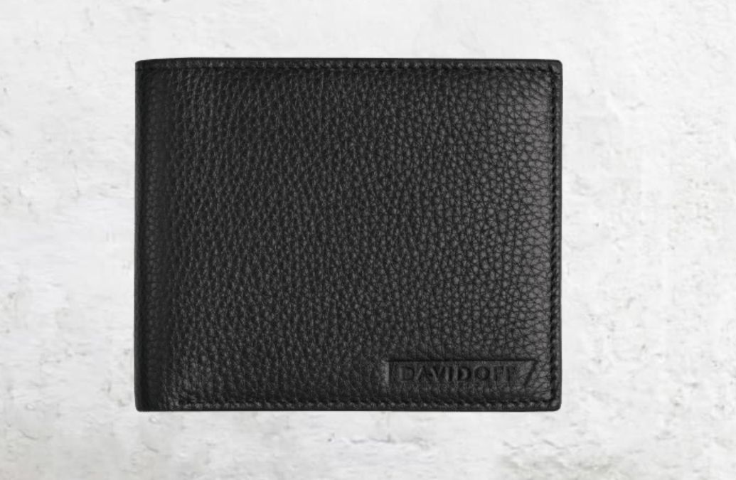 ESSENTIALS  Black Leather Wallet