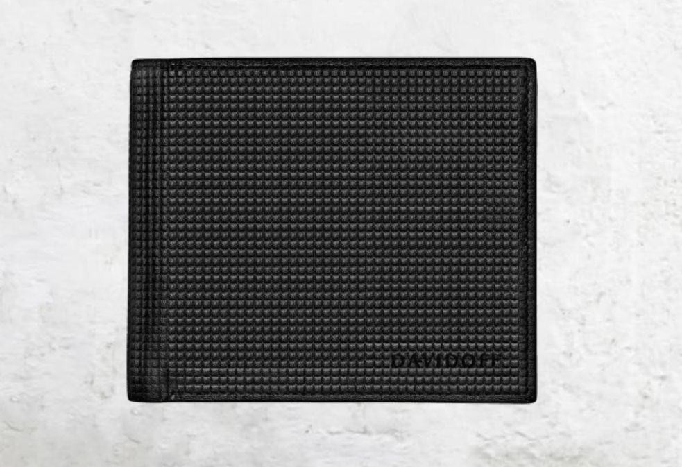 PARIS Black Leather Wallet