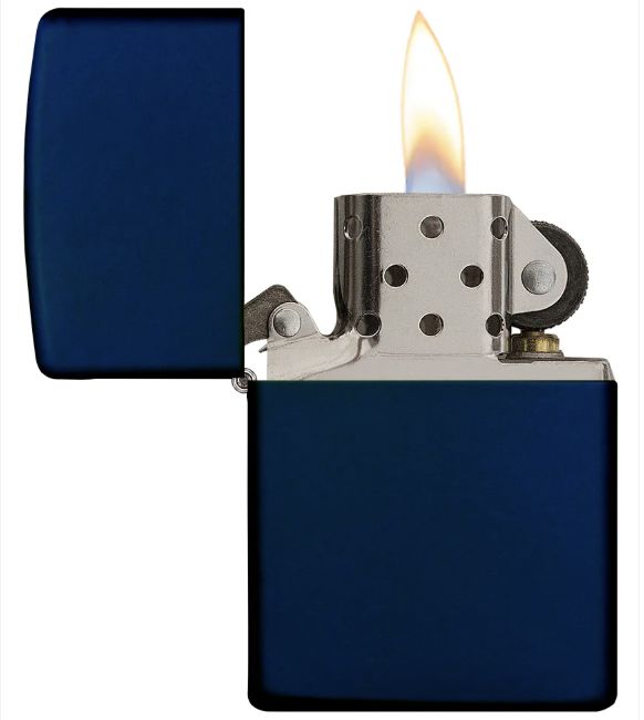 Navy Blue Matte Zippo Lighter