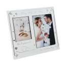 SILVER METAL FRAME - 'NEW MR '"' MRS'- 1-3"x4", 1- 4x6"