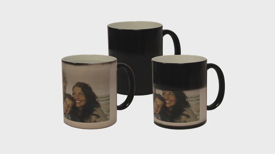 Customizable 11oz  Mug - Assorted Colours, Colour: Heat Change Mug (Black)