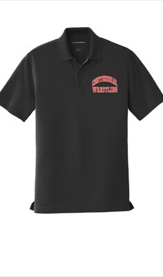Embroidered Centennial Wrestling Polo Shirt
