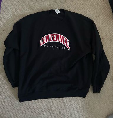 Black Tackle Twill Embroidered Crewneck