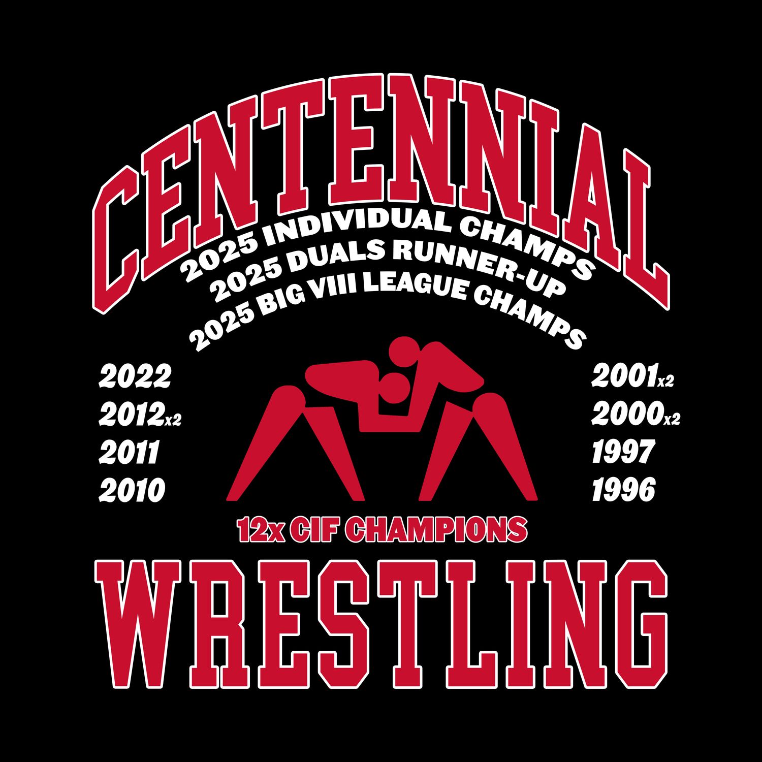 Centennial Wrestling T-shirt