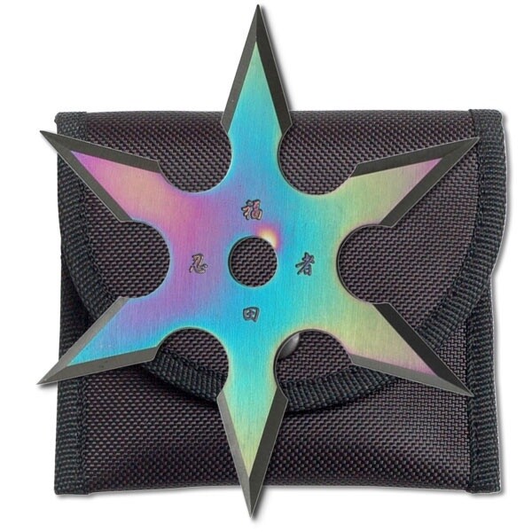 6 Point Rainbow Titanium Star