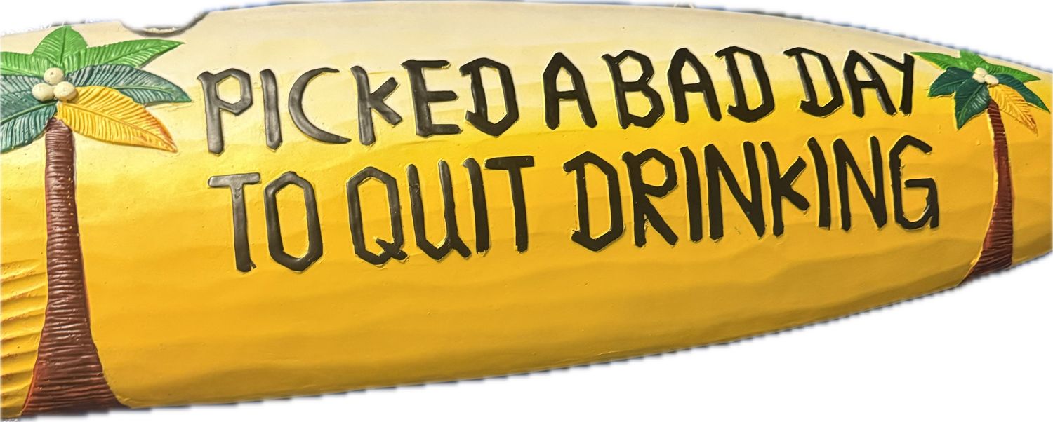 Picked A Bad Day To Quit Drinking Sign