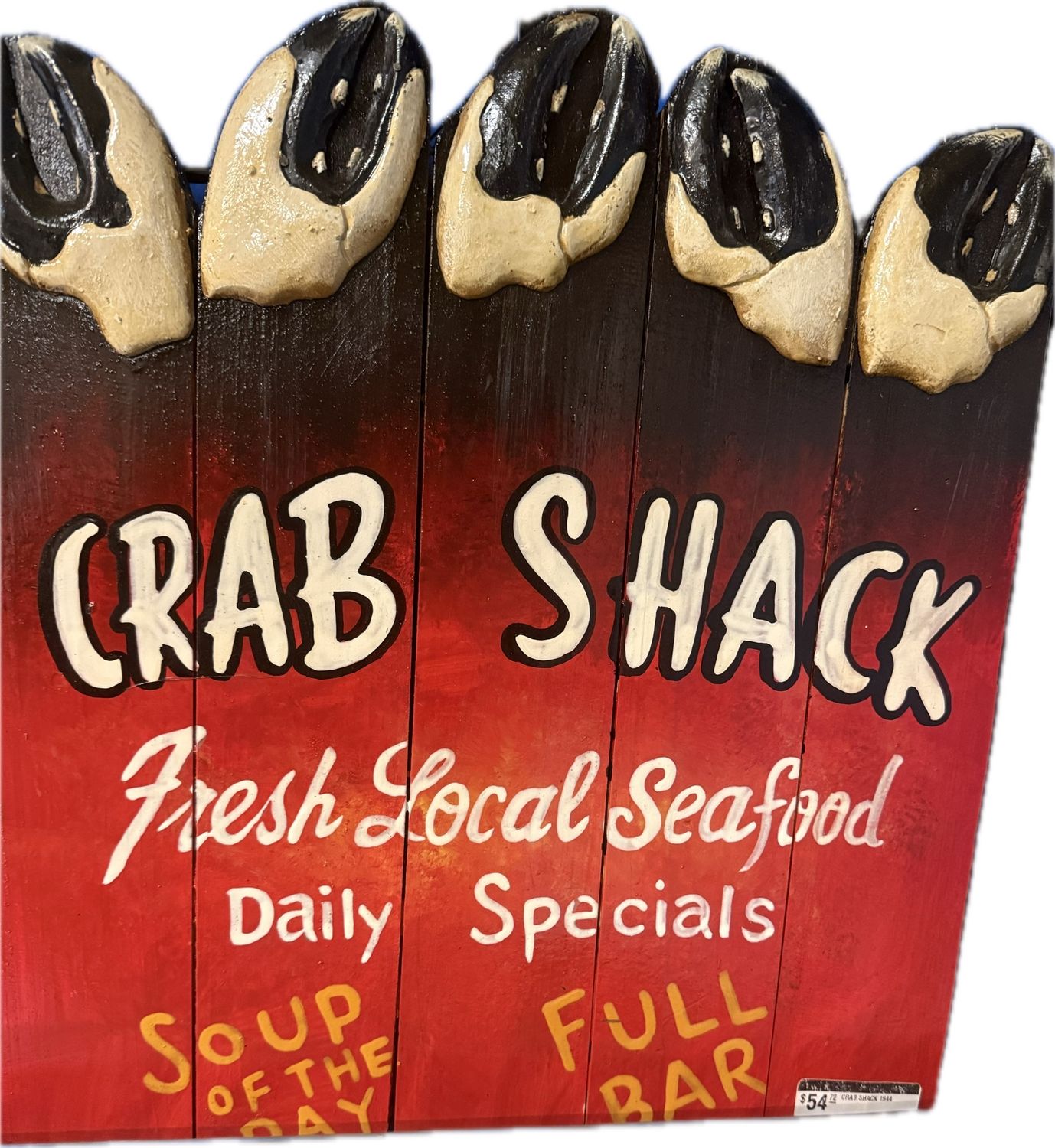 Crab Shack Pool Sign