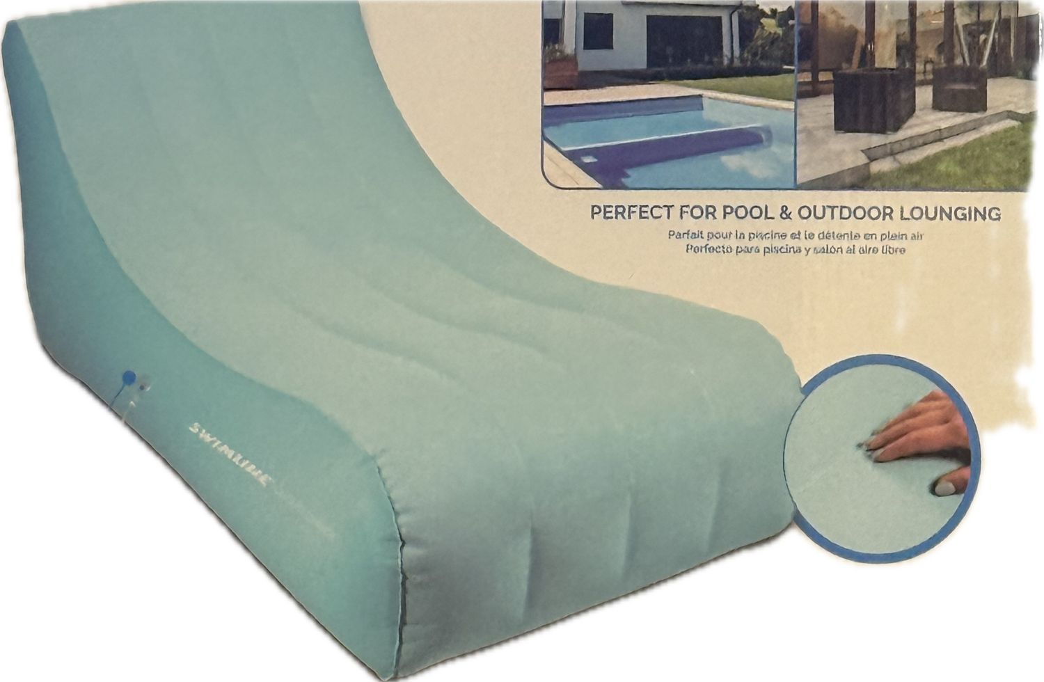Fabric Covered Pool Float Mattress Lounge Float