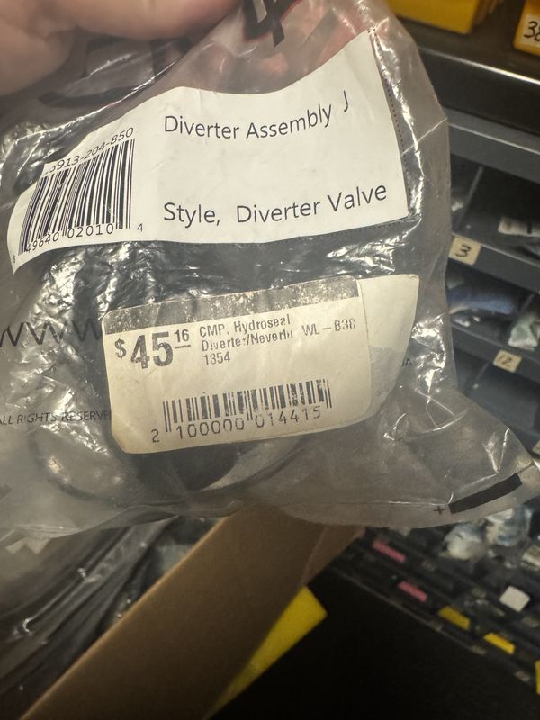 Diverter Assembly CMP, Hydroseal Diverter/Neverlu -  1354 WLC