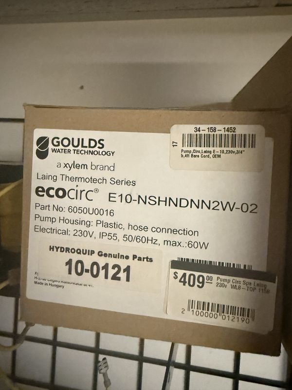 Pump Circ Spa Laing 230v  - 1158