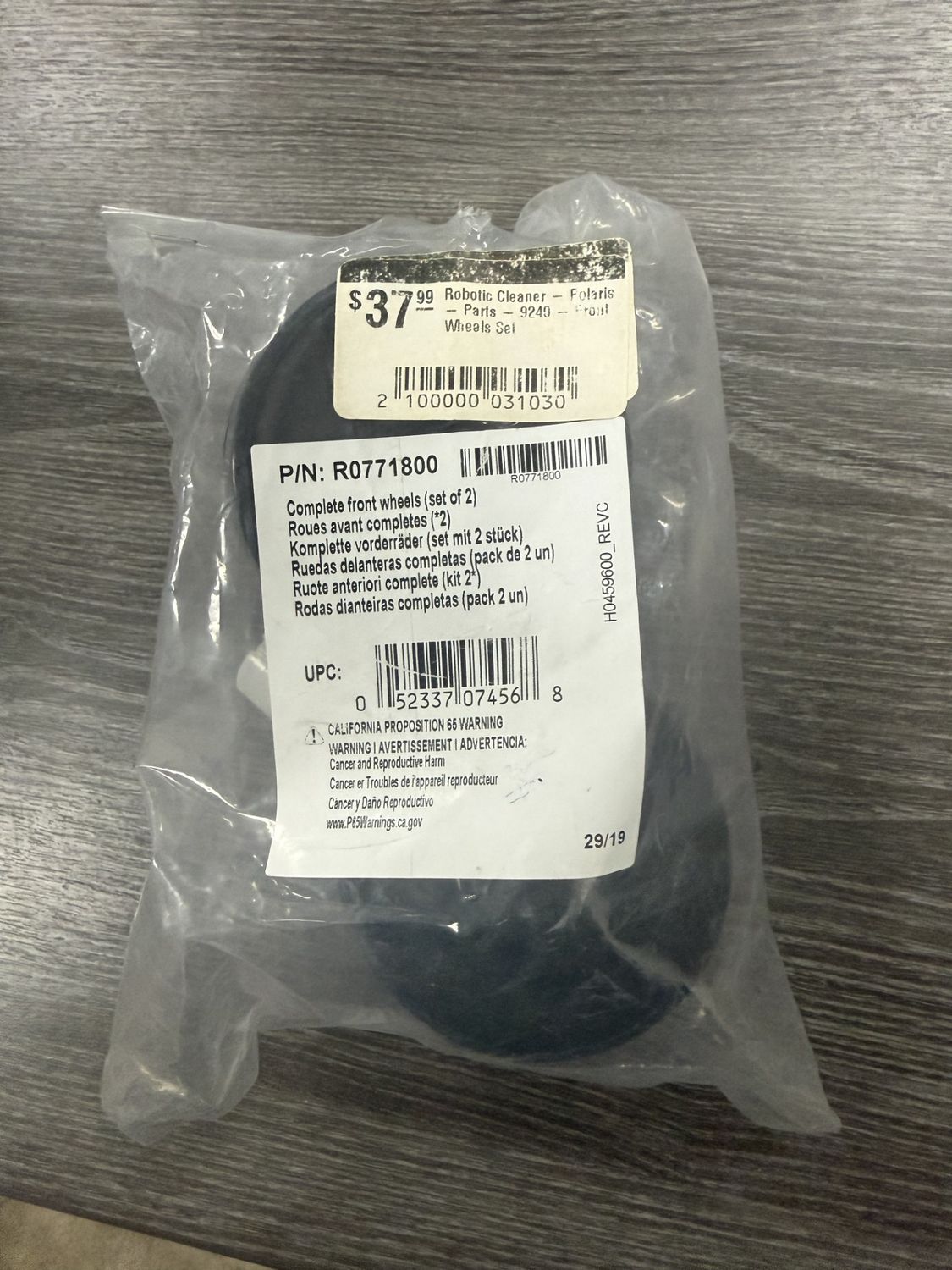 Robotic Cleaner - Polaris - Parts -WL8- 5- 9240 - Wheel Set