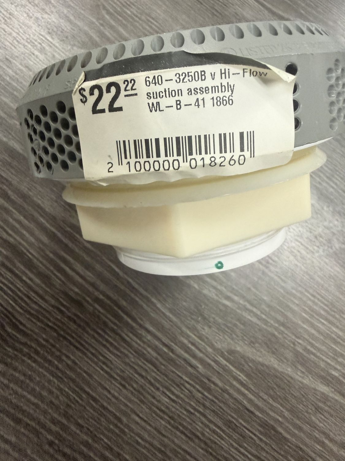 640-3250B V HI-FLOW SUCTION ASSEMBLY 1866 WL-C33