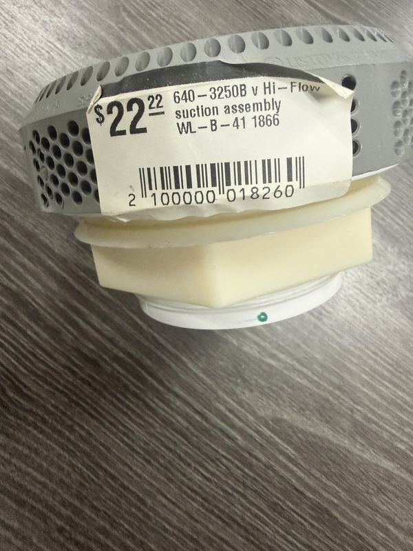 640-3250B V HI-FLOW SUCTION ASSEMBLY 1866 WL-C33