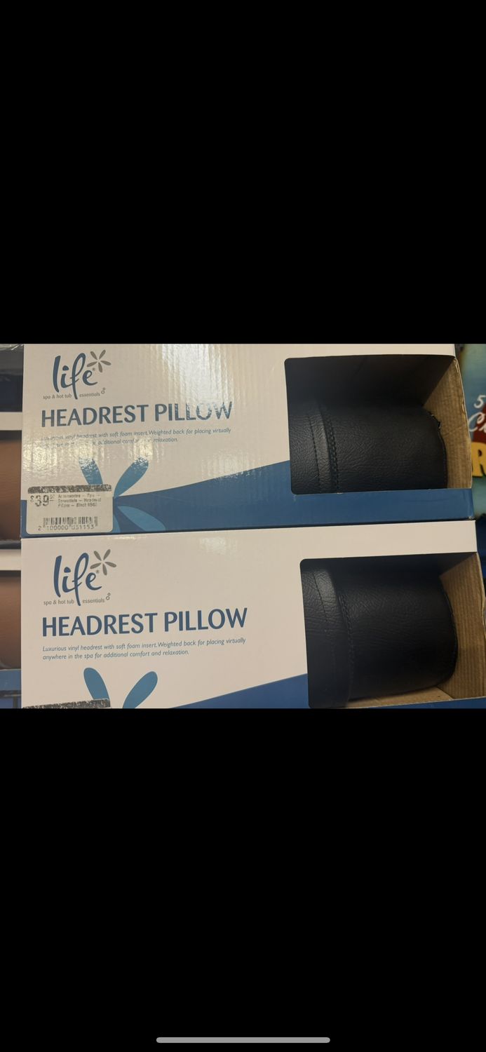 Accessories - Spa - Essentials - Headrest Pillow - Black 6940