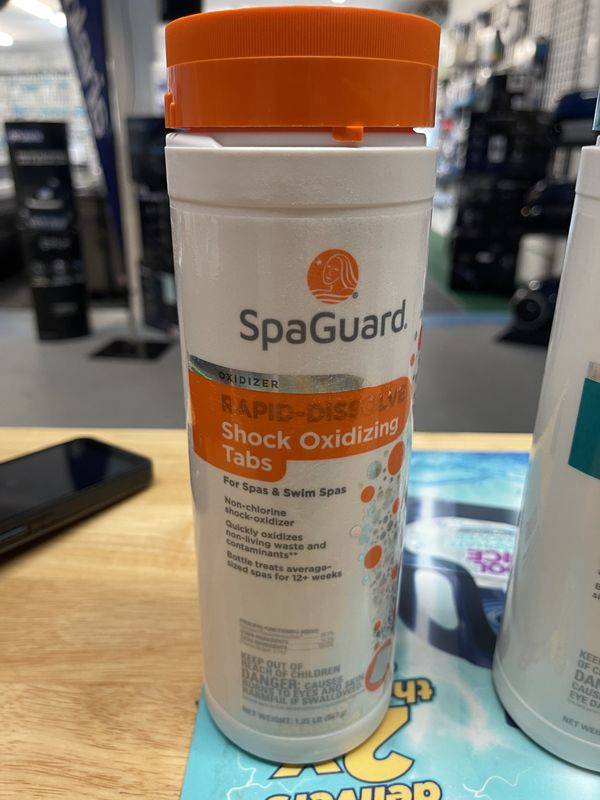 Sanitizer-Shock-Rapid Dissolve-SpaGuard- Oxidizer tabs 1.25lbs 42664