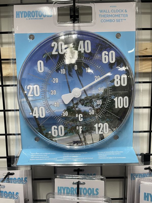 Wall Clock /Thermometer Combo 9260