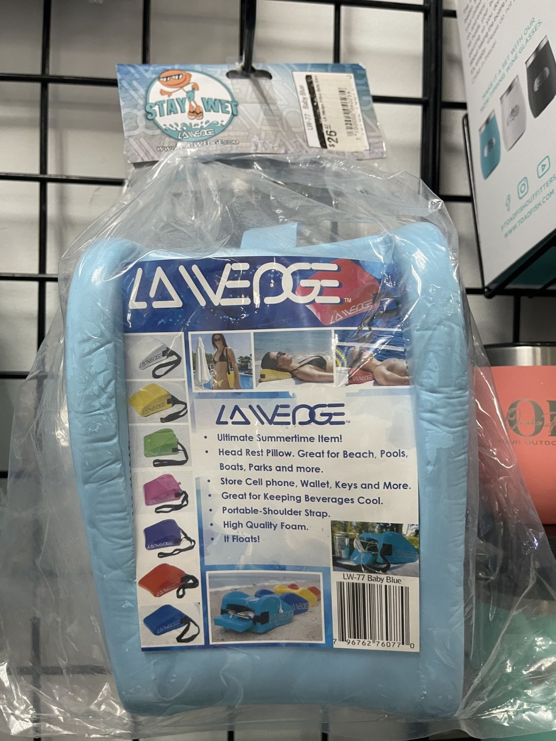 LA Wedge Pillow Baby Blue