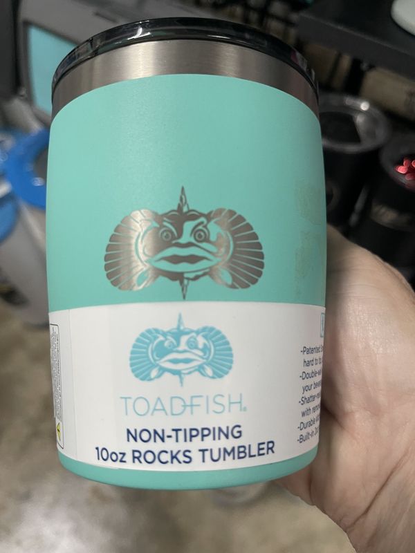 ToadFish - Rocks  10 oz Tumbler - Teal - 1075