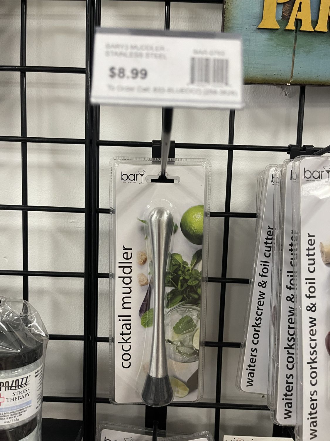 Bar - Muddler - Stainless Steel - 0760