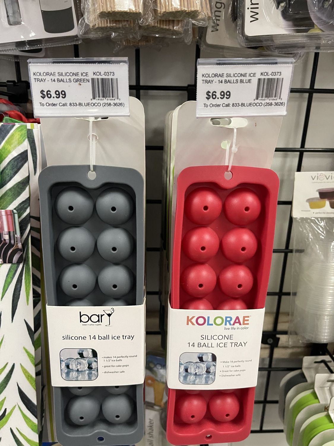 Bar - Silicone Ice Tray - 14 Balls - Red - 0373R