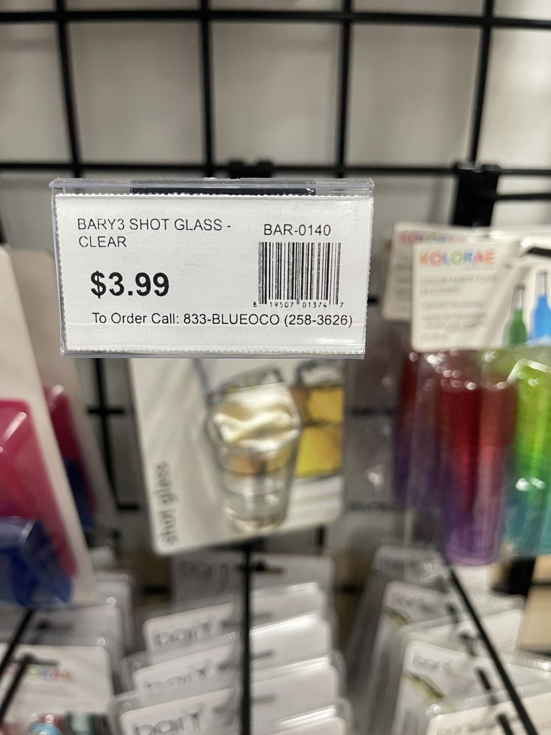 Bar - Shot Glass - Clear - 0140