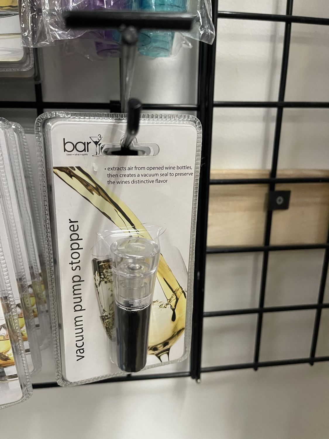 Bar - Vacuum Pump Stopper - Black - 0751