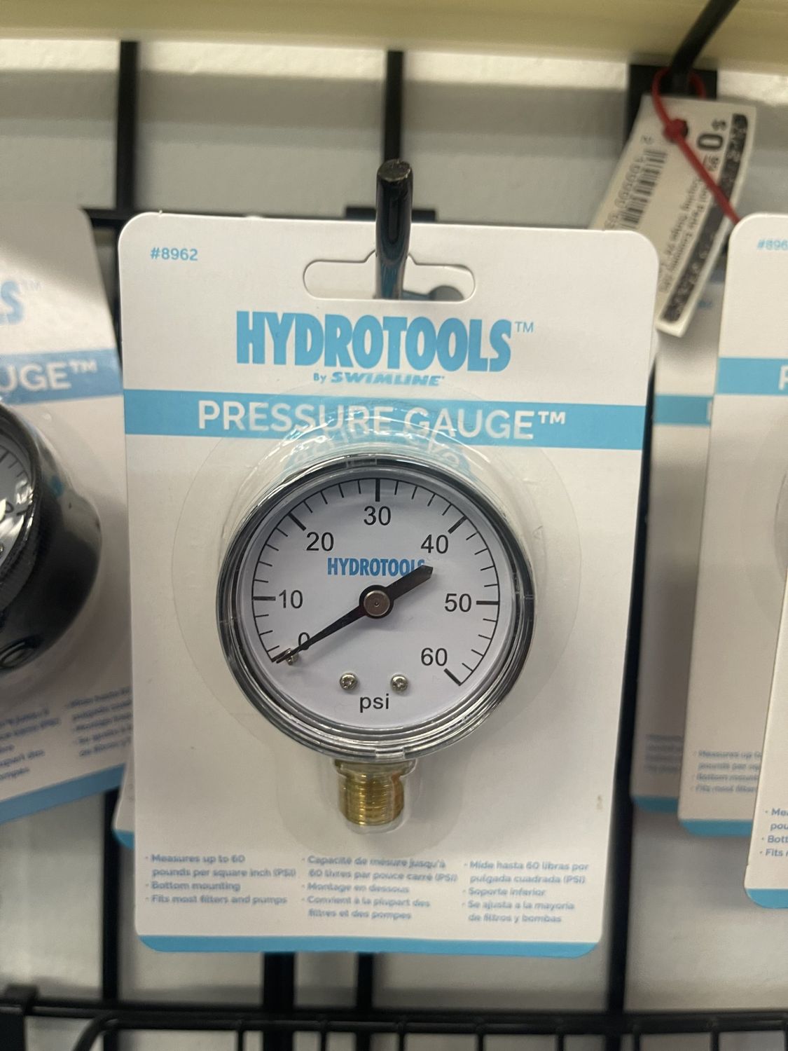 Hydrotools Parts - Pressure Gauge - Top Mount - 8962