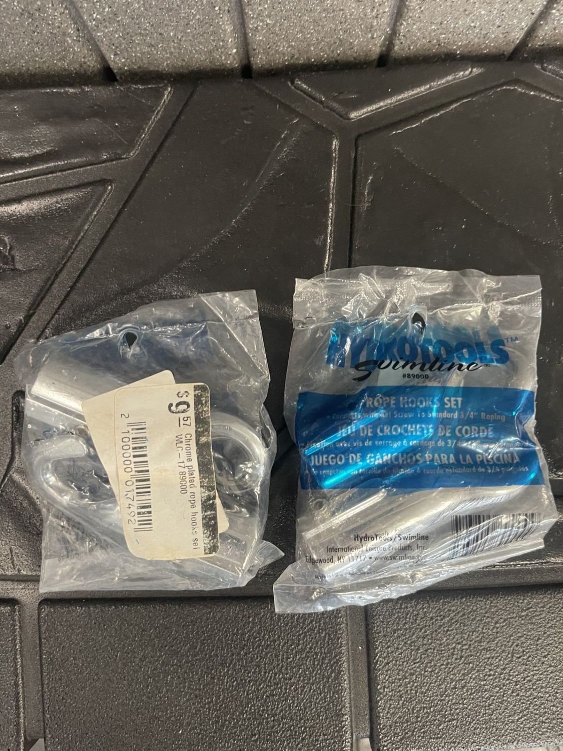 Chrome plated rope hooks set - 89000