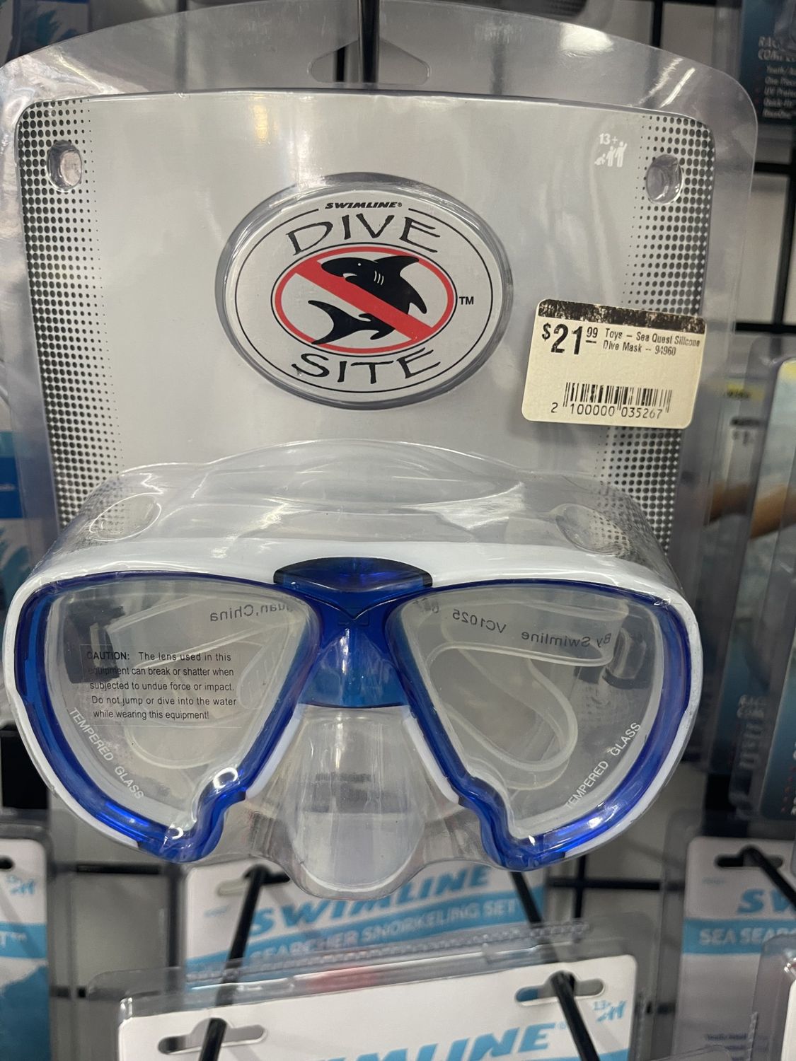 Toys - Sea Quest Silicone Dive Mask - 94960