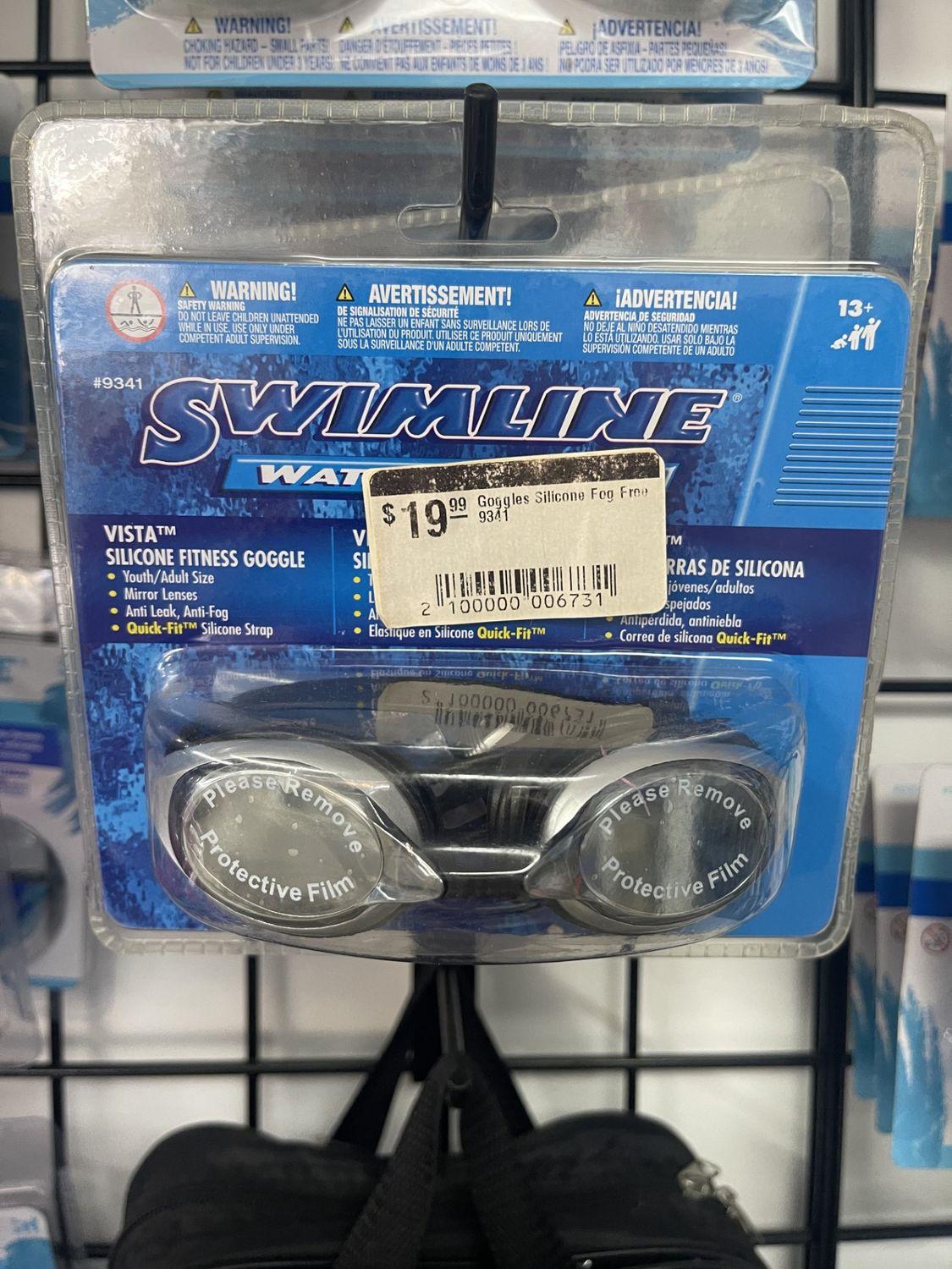 Goggles Silicone Fog Free 9341