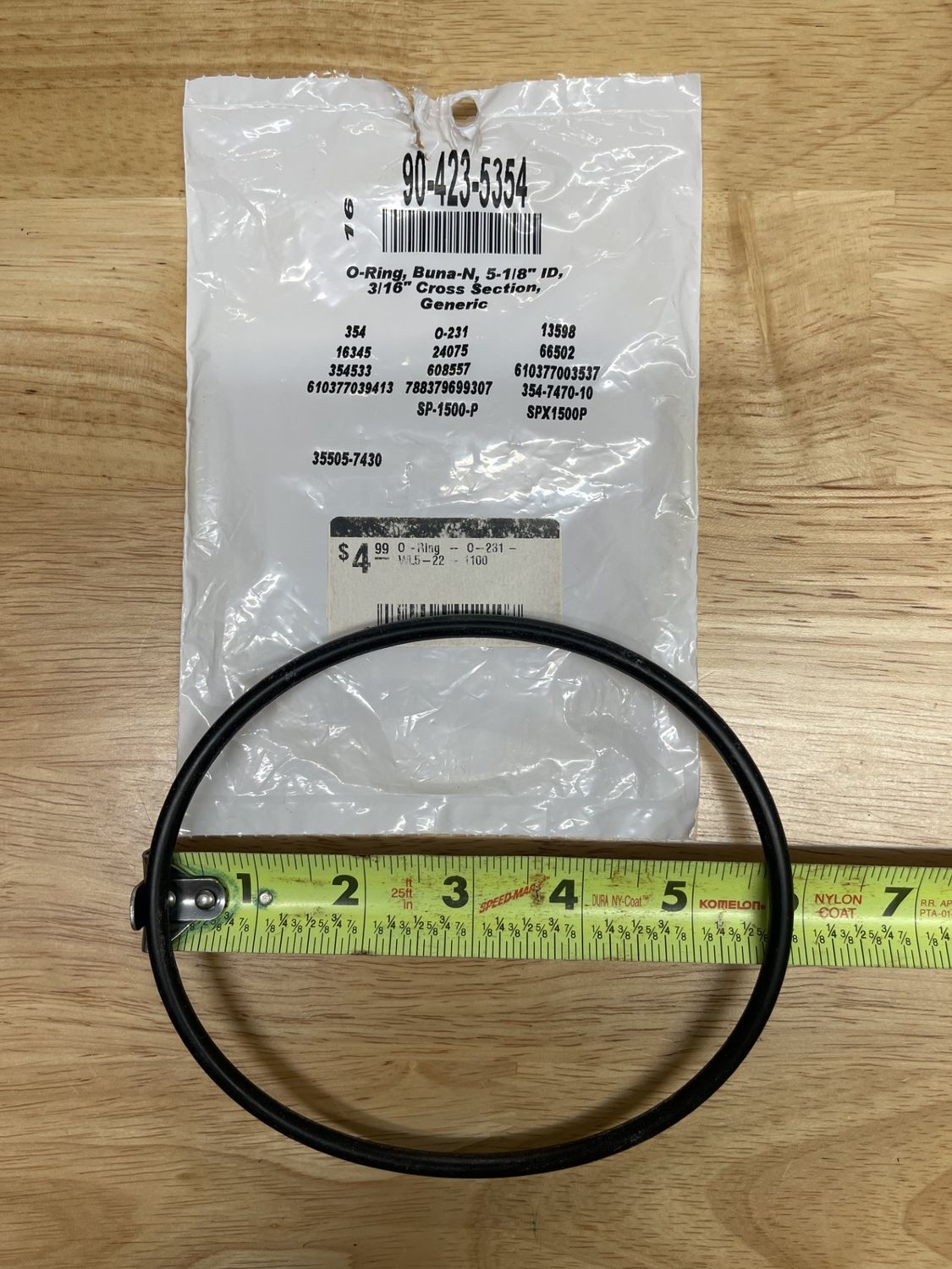 O-Ring  -  O-231 -  WL5-22 - 1100