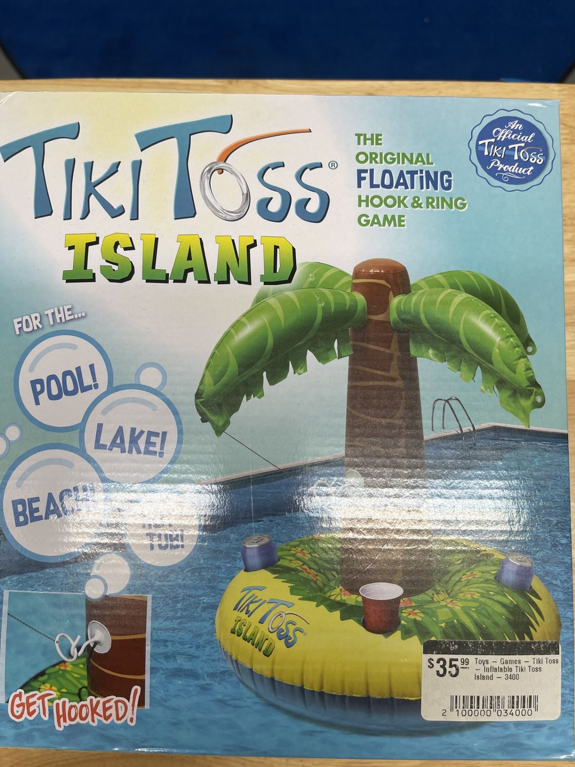 Toys - Games - Tiki Toss - Inflatable Tiki Toss Island - 3400