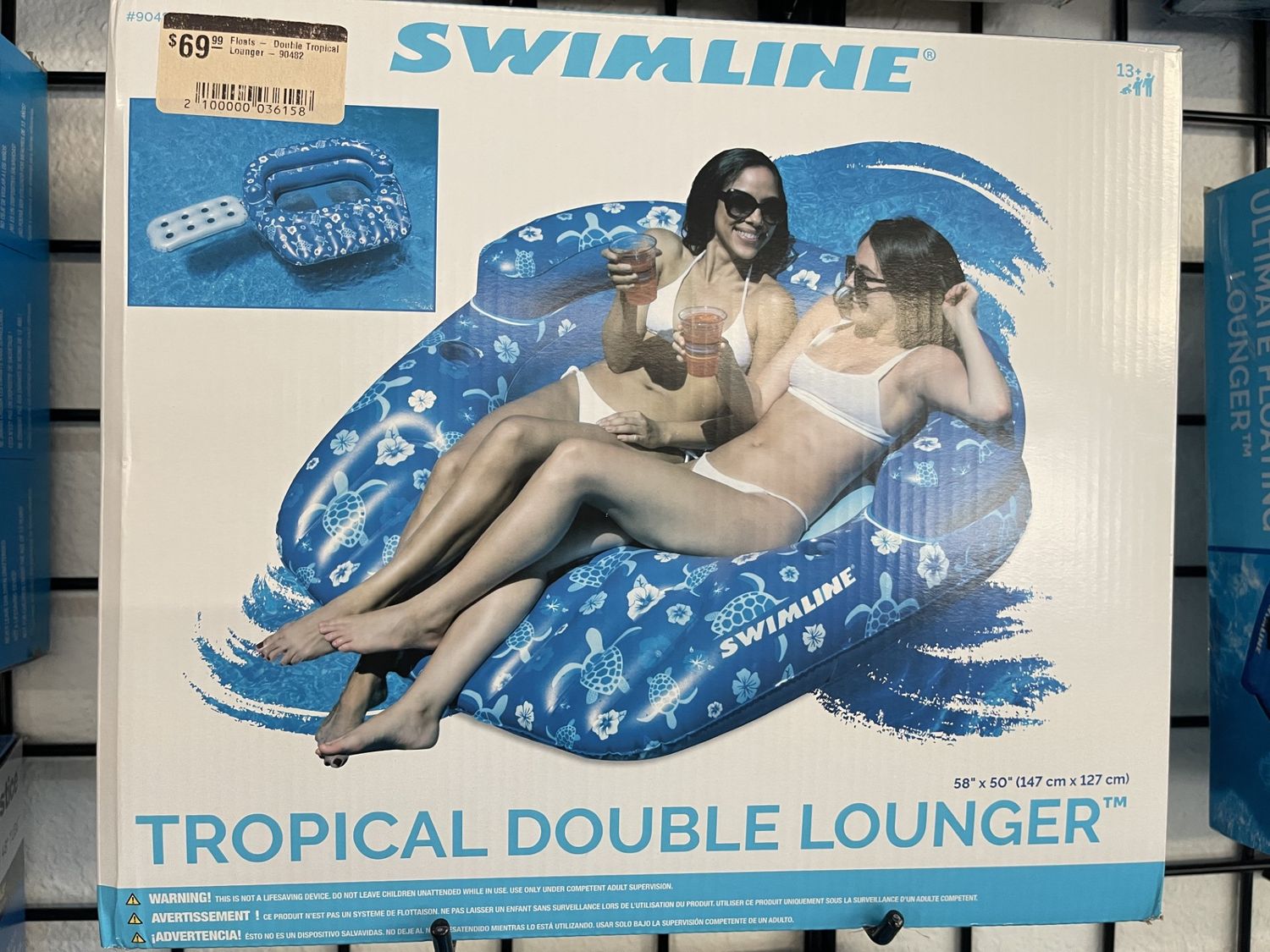 Floats -  Double Tropical Lounger - 90482
