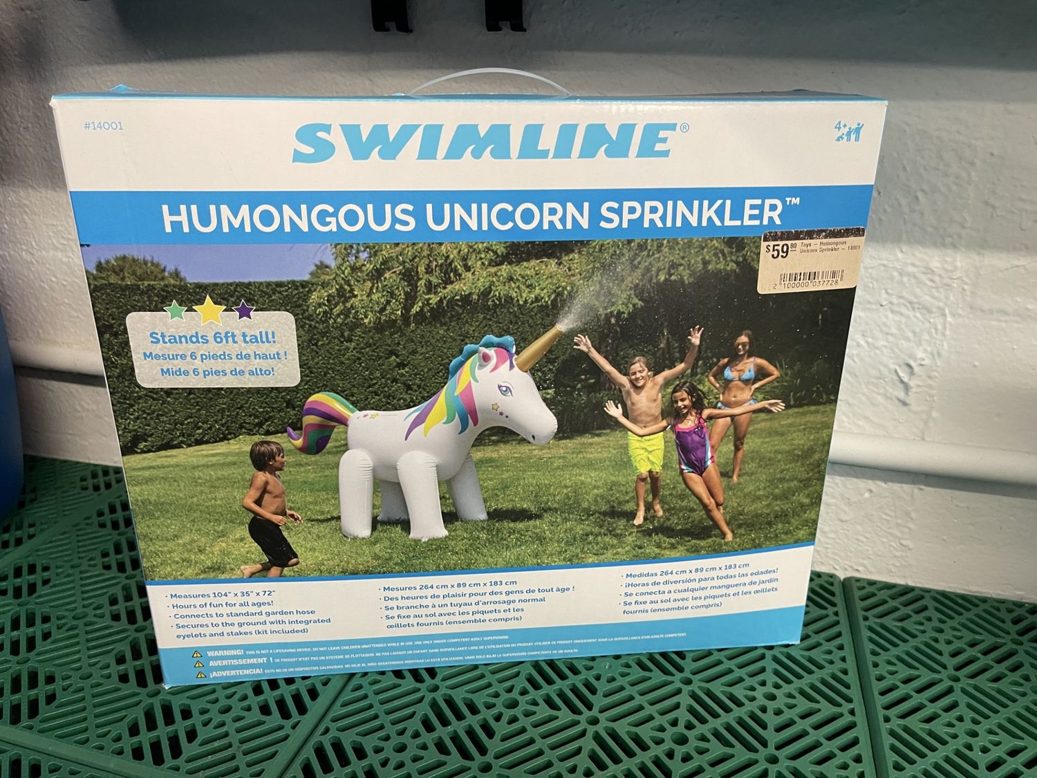 Toys - Humongous Unicorn Sprinkler - 14001