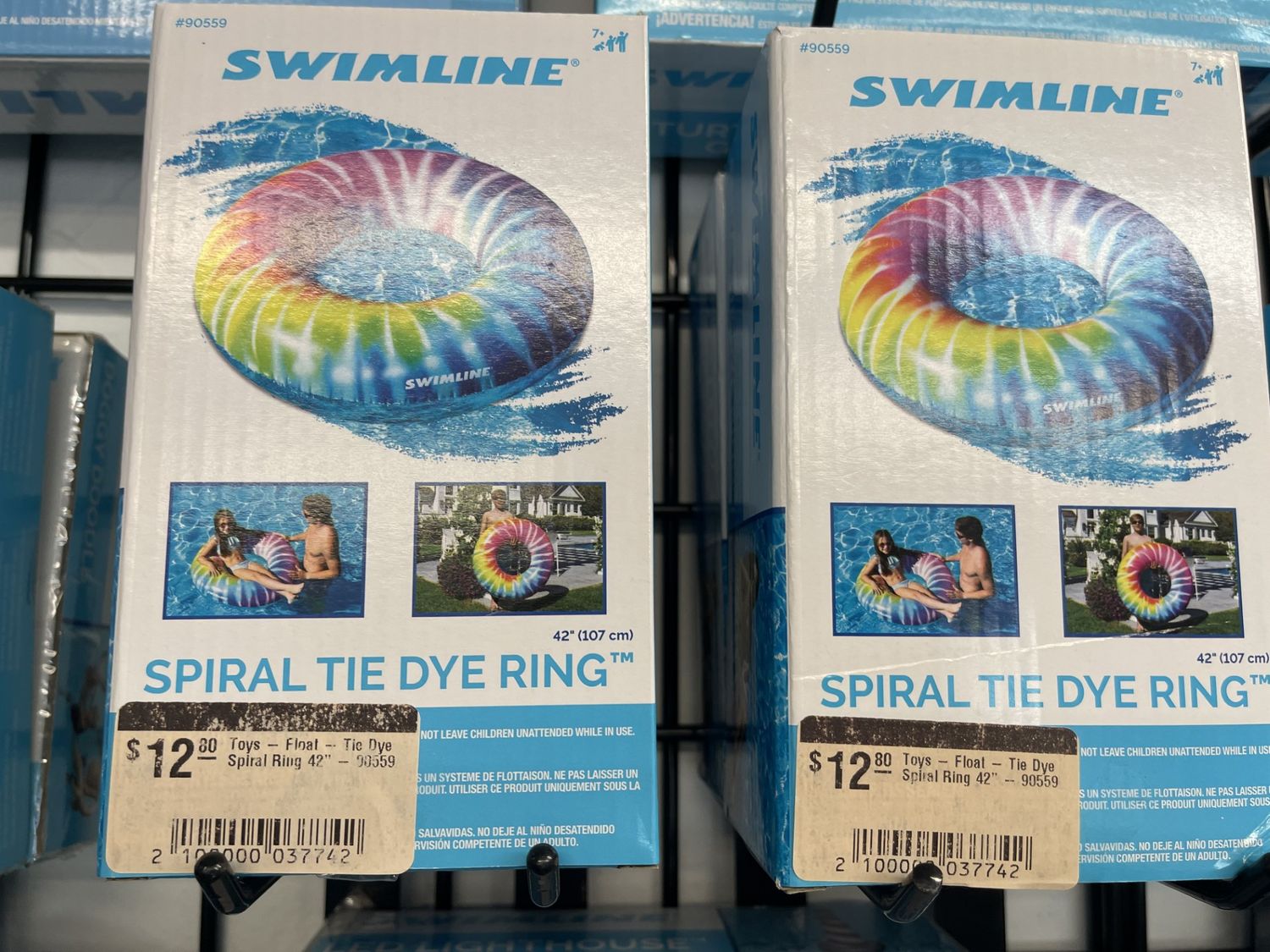 Toys - Float - Tie Dye Spiral Ring 42" - 90559