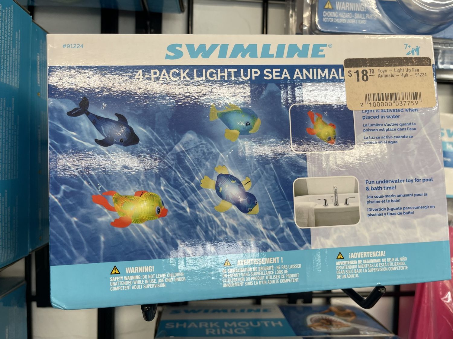 Toys - Light Up Sea Animals - 4pk - 91224